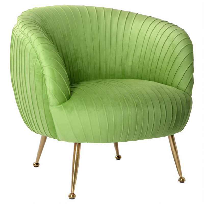 Кресло SOUFFLE CHAIR green матовое золото Зеленый в Уфе | Loft Concept 