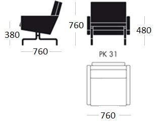 Кресло PK31 1 seat в Уфе