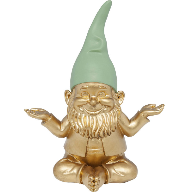 Статуэтка Golden Meditating Gnome Золотой в Уфе | Loft Concept 