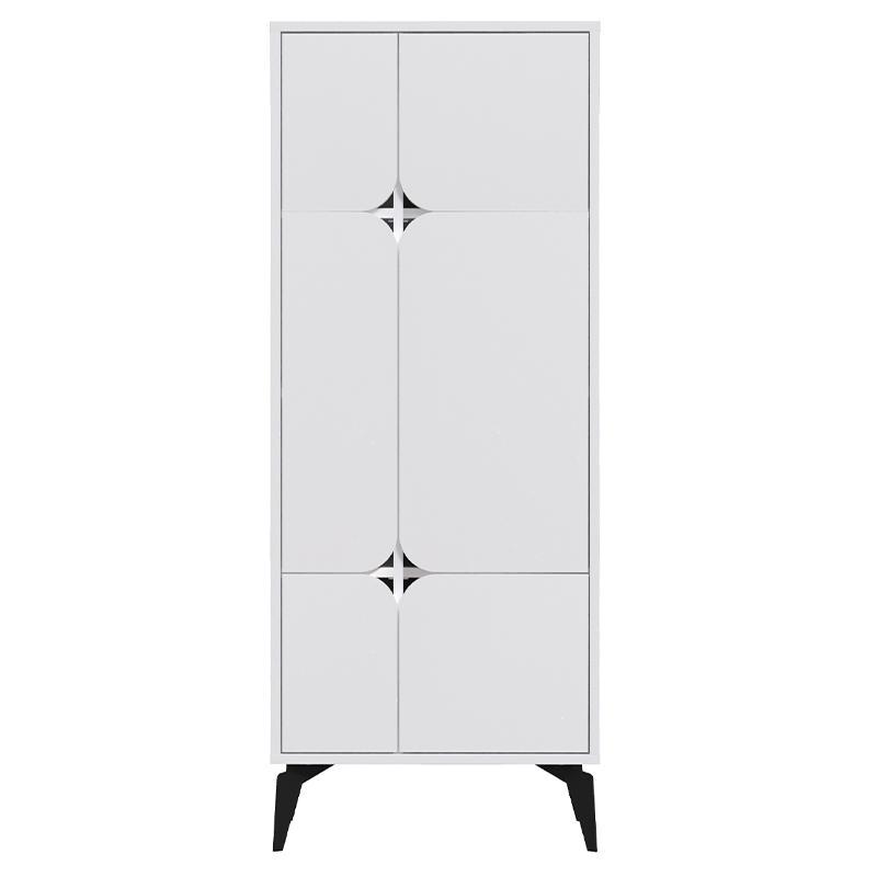 Комод белый с 4-мя дверцами на металлических ножках SPARK MULTIPURPOSE CABINET WHITE Белый в Уфе | Loft Concept 