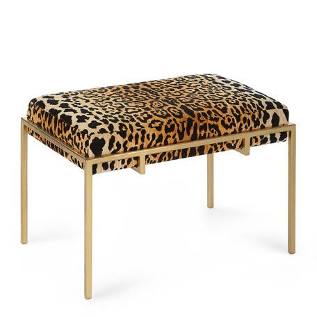 Пуф Metal and Leopard Ottoman Мульти в Уфе | Loft Concept 