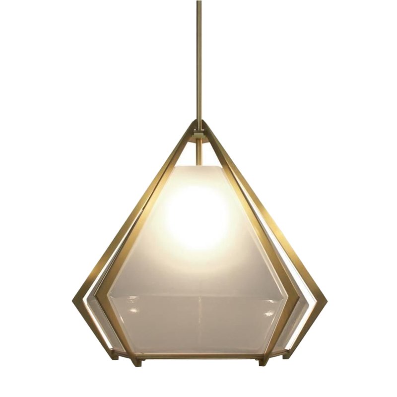 Подвесной светильник Harlow Pendant Lamp white Золотой Белый в Уфе | Loft Concept 