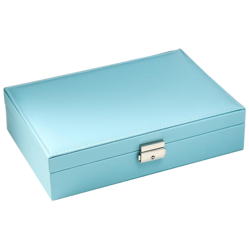 Шкатулка Azurine Jewerly Organizer Box light blue Голубой Бежевый в Уфе | Loft Concept 