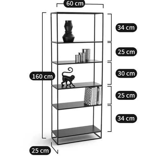 Металлический стеллаж Menzie Black Wide Metal Rack в Уфе