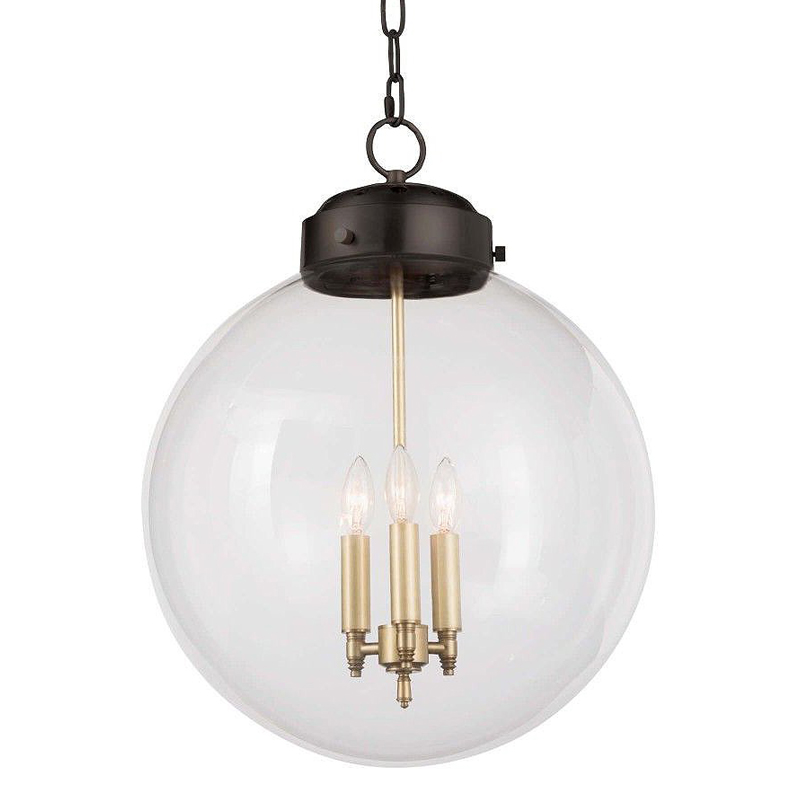 Подвесной светильник Conor Globe Hanging lamp Black Черный Прозрачный (Transparent) в Уфе | Loft Concept 