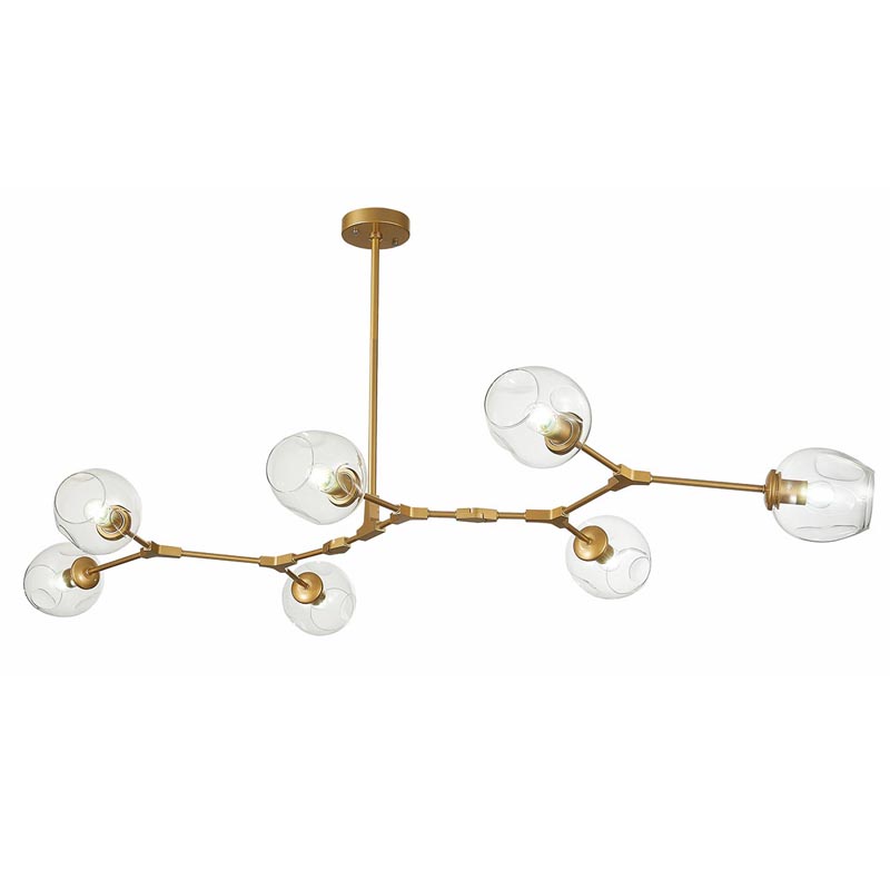 Люстра Branching Bubble Chandelier 7 gold Золотой в Уфе | Loft Concept 