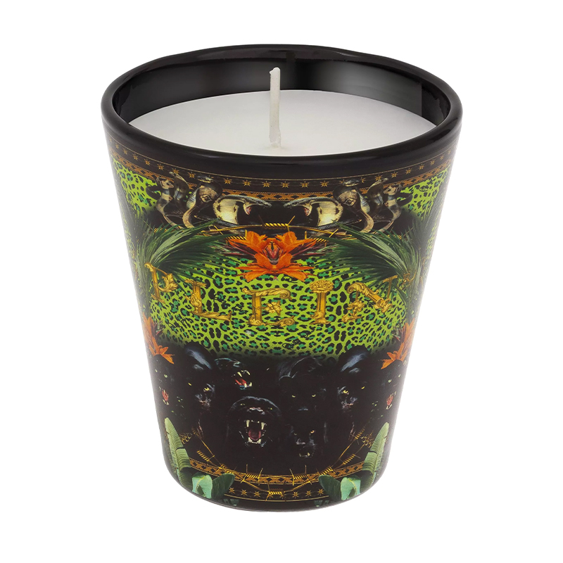 Свеча Philipp Plein Candle Jungle S Черный Мульти в Уфе | Loft Concept 