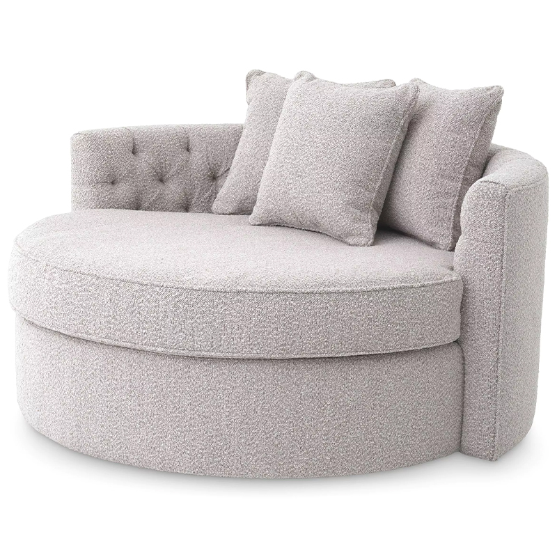 Диван Eichholtz Sofa Carlita Bouclé Grey Серый в Уфе | Loft Concept 