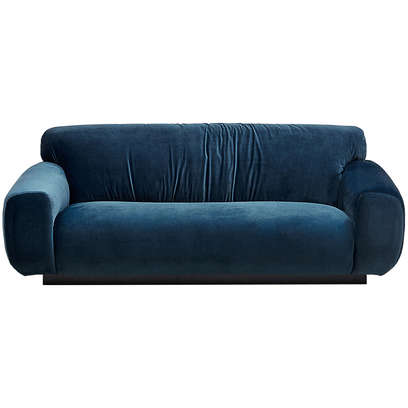 Диван Inesia Sofa blue Темно-синий Черный в Уфе | Loft Concept 