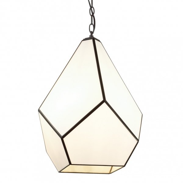 Люстра Geometry Glass Light Pendant Milk 4 Молочный в Уфе | Loft Concept 