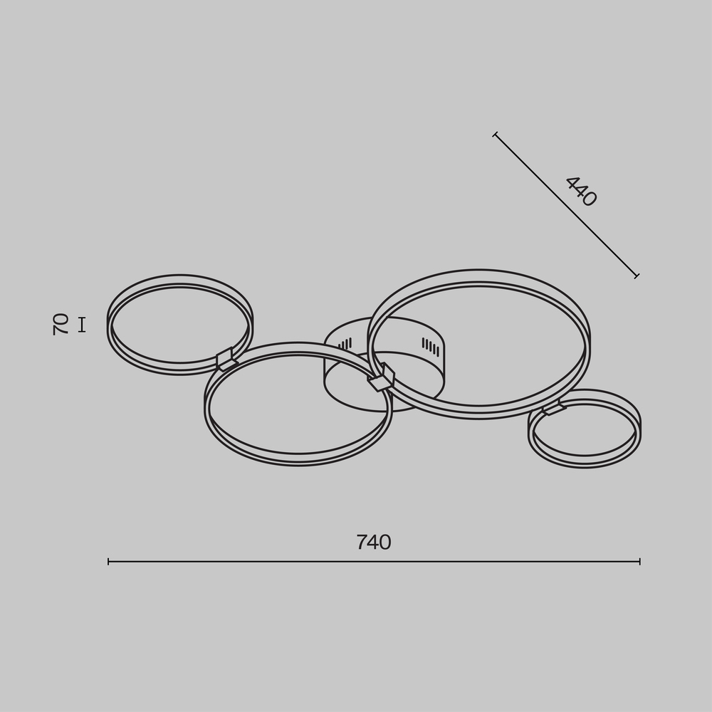 Потолочный светильник Olympia 3000-4000К 39Вт в Уфе