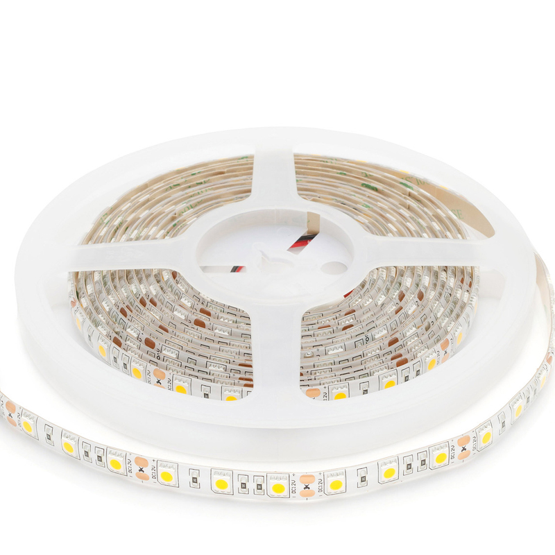 Светодиодная влагозащищенная лента 14,4W/m 60Led/m 5050SMD теплый белый Белый в Уфе | Loft Concept 