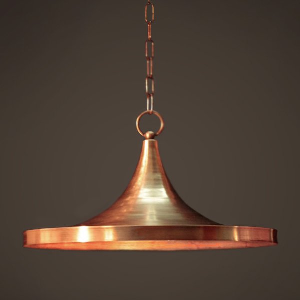 Подвесной светильник Copper Pendant Lamp Beat Light Wide Белый Медь Латунь в Уфе | Loft Concept 