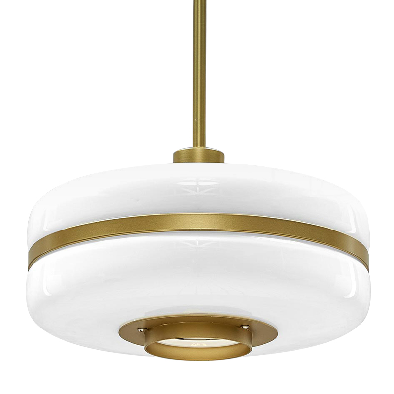 Подвесной светильник BERT FRANK Pendant Lamp Белый Белый Золотой в Уфе | Loft Concept 