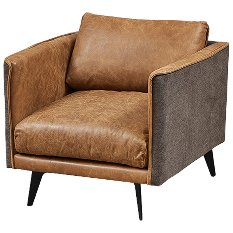 Кресло Caramel Leather & Textiles Armchair Карамель Серый в Уфе | Loft Concept 