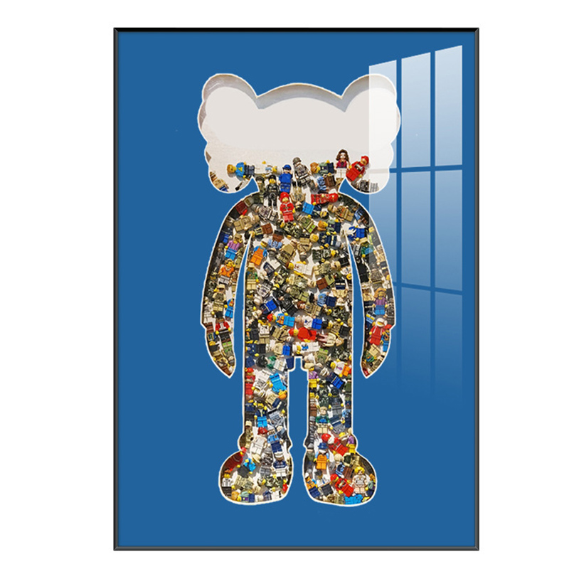 Постер Bearbrick Blue Мульти в Уфе | Loft Concept 