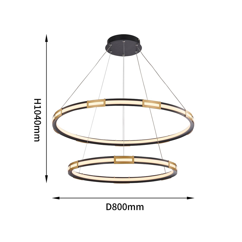 Двойная кольцевая светодиодная люстра Range в Уфе