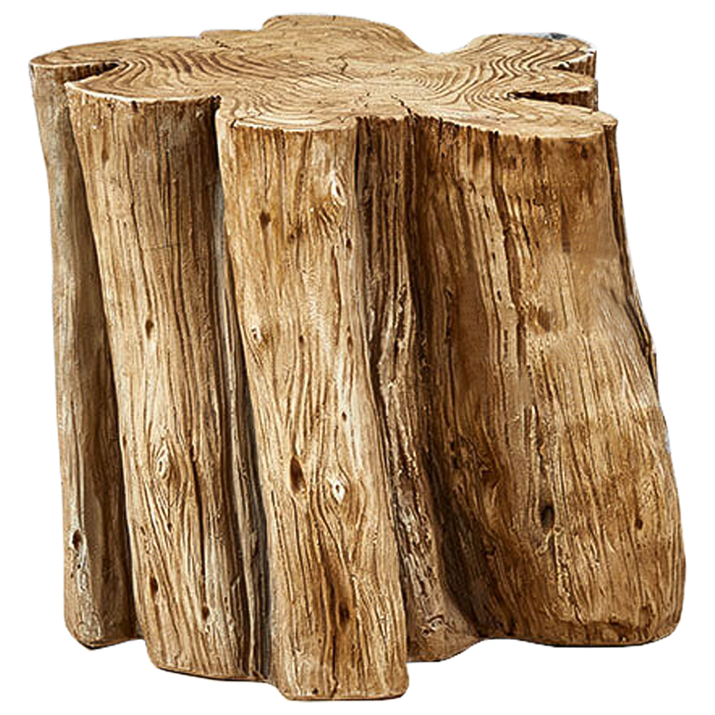 Приставной стол Wavy Stump Side Table Коричневый в Уфе | Loft Concept 