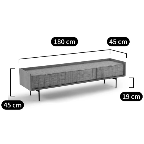 ТВ-тумба с плетеным декором Buckley Wicker TV Stand в Уфе