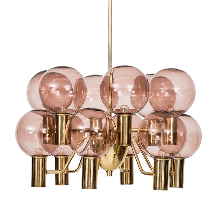 Люстра Hans-Agne Jakobsson Ceiling Lamps Глянцевое золото Розовый (Rose) в Уфе | Loft Concept 