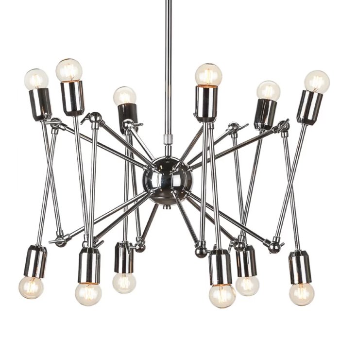 Подвесной светильник LOFT SPUTNIK CHANDELIER SPIDER Silver Серебряный в Уфе | Loft Concept 