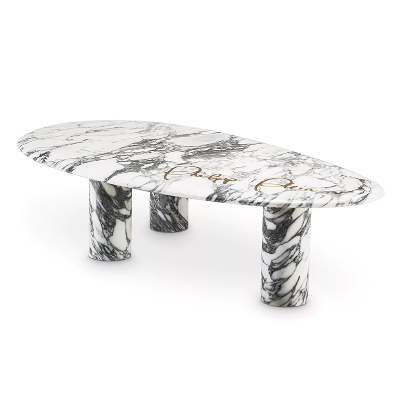 Кофейный стол Philipp Plein Coffee Table Forte Белый Белый Мрамор Bianco в Уфе | Loft Concept 