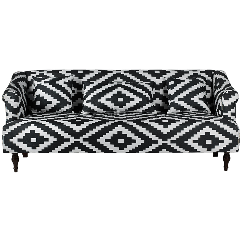 Диван KELIM Ornament black and white sofa Черно-белый в Уфе | Loft Concept 