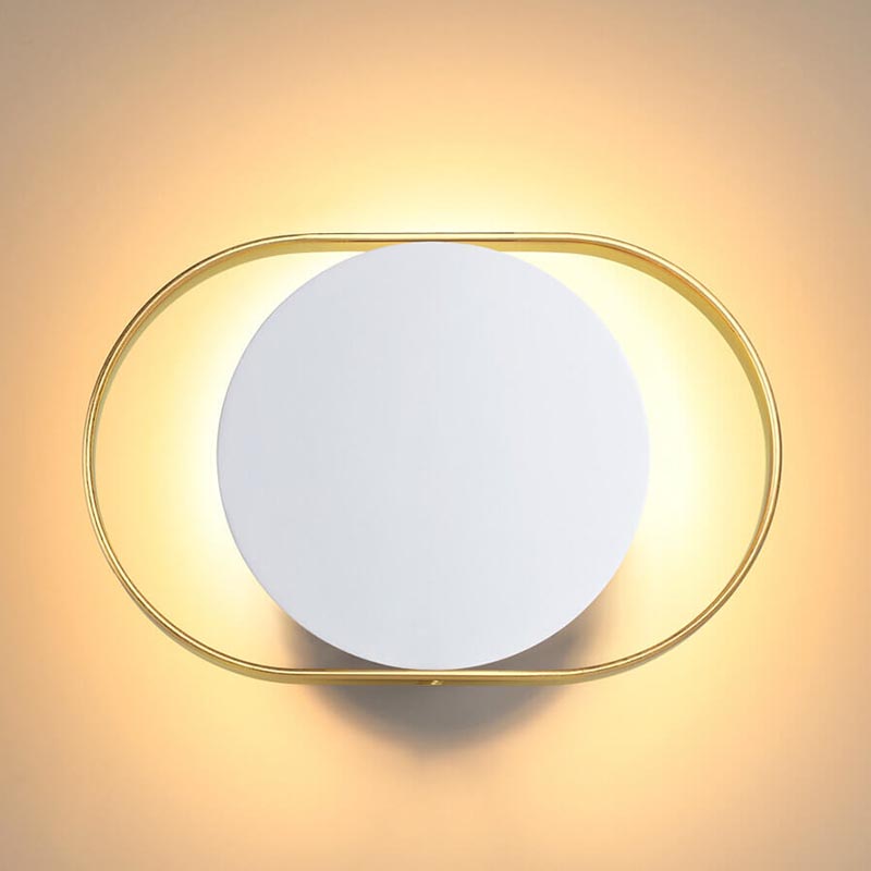 Бра Globo Ocular Sconce Oval White Золотой Белый в Уфе | Loft Concept 