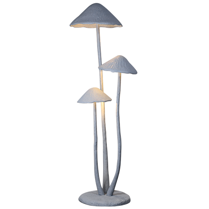 Торшер в виде грибов Floor lamp three mushrooms Серый в Уфе | Loft Concept 