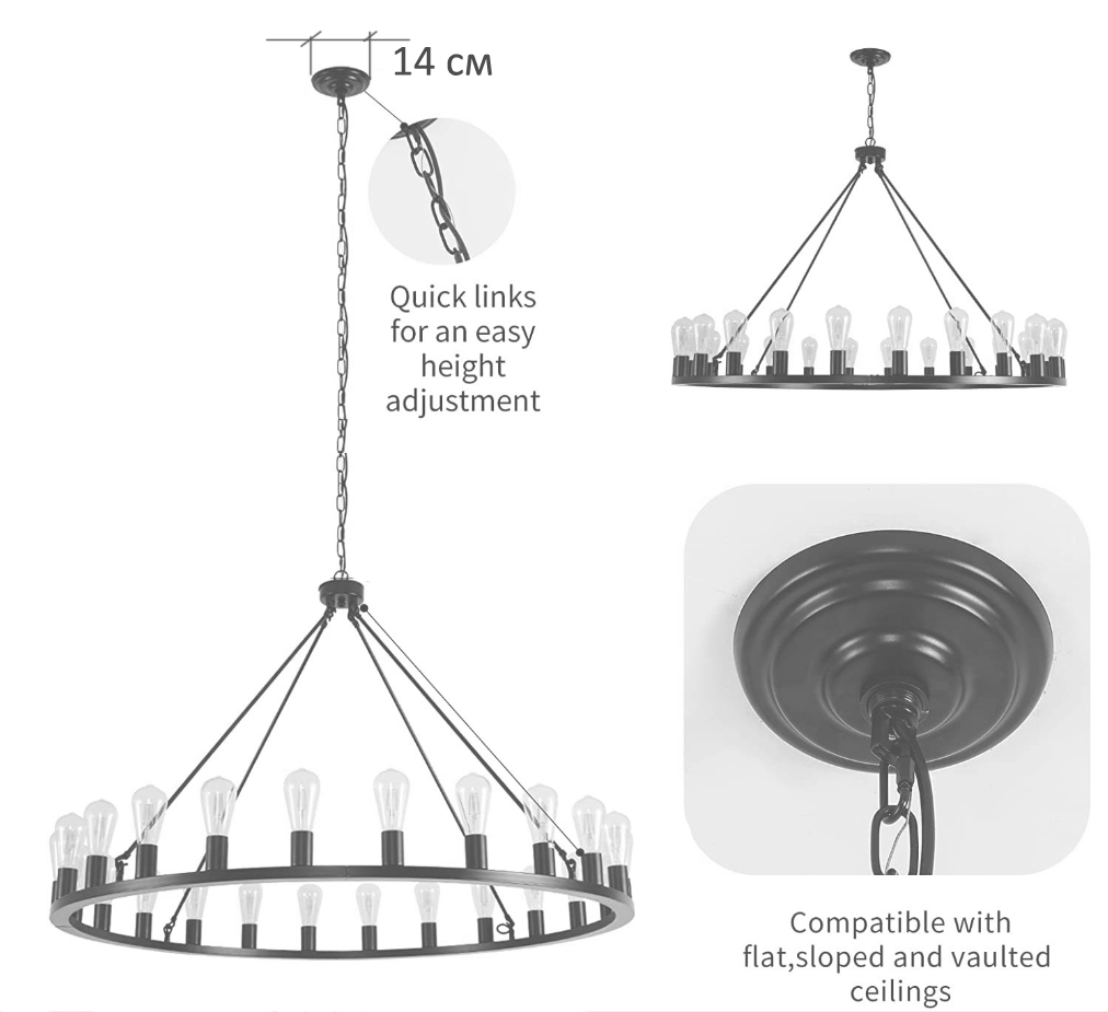 Люстра Camino Round Chandelier 18 Restoration Hardware  в Уфе