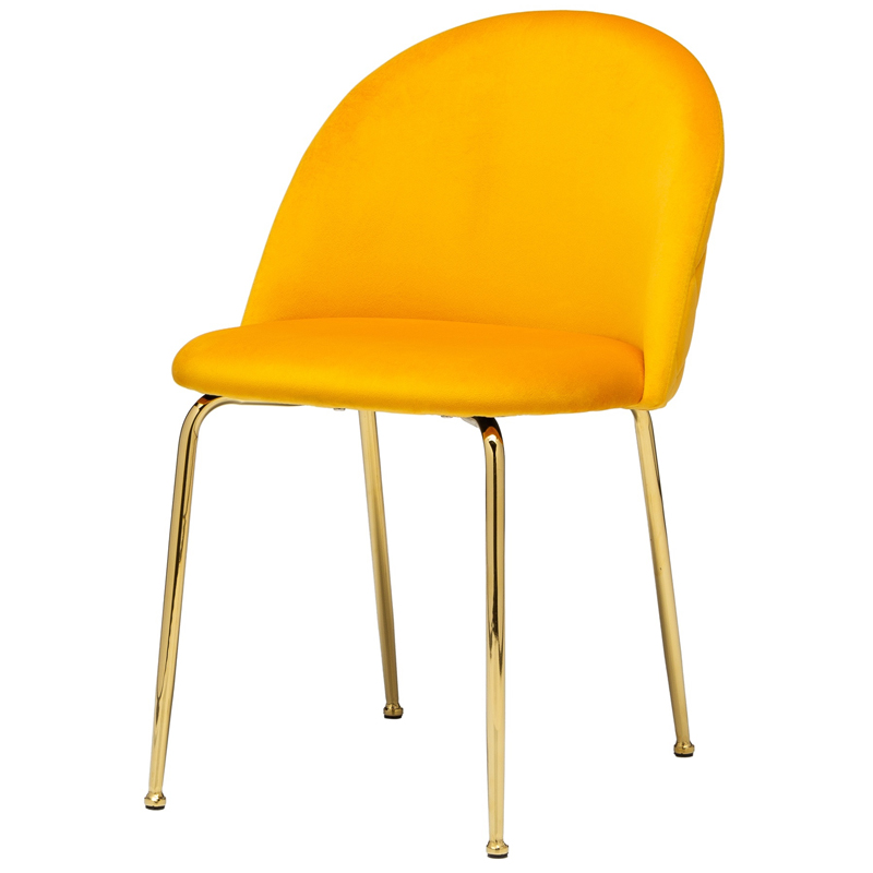 Стул Vendramin Dining Chair yellow Желтый Глянцевое золото в Уфе | Loft Concept 