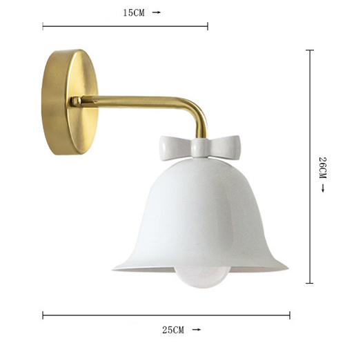 Бра Колокольчик Bell with Bow White Wall Lamp Белый в Уфе