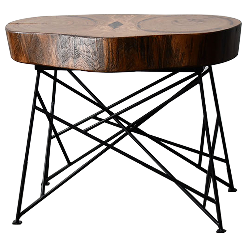 Кофейный стол Owly Industrial Metal Rust Coffee Table Коричневый Черный в Уфе | Loft Concept 