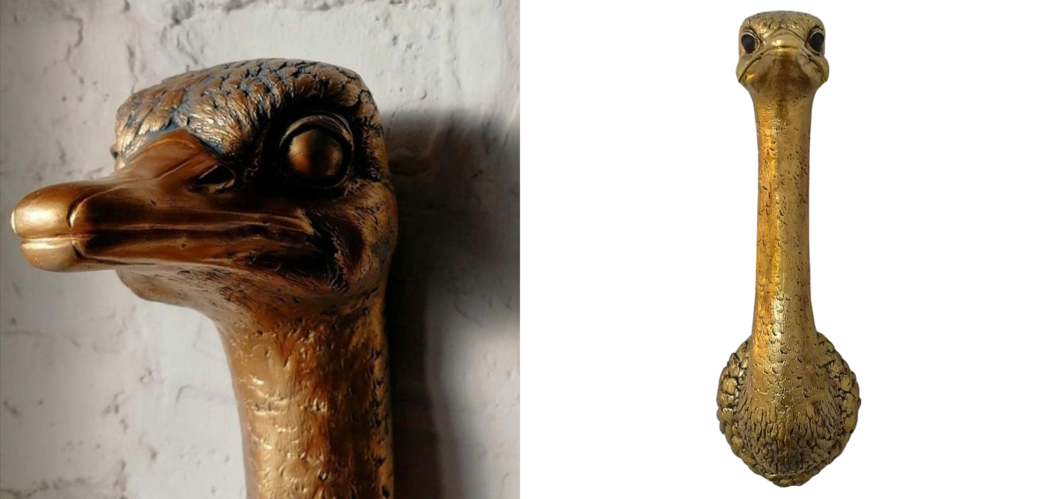 Аксессуар на стену Страус - фото