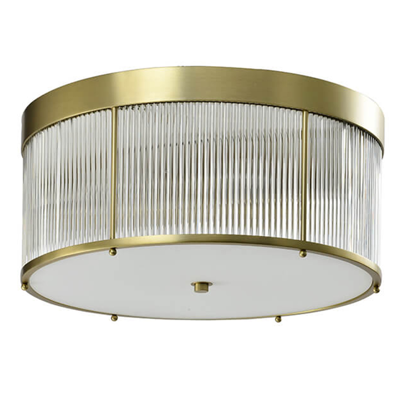 Потолочный светильник Caleb Brass Ceiling Lamp Латунь Прозрачный (Transparent) в Уфе | Loft Concept 