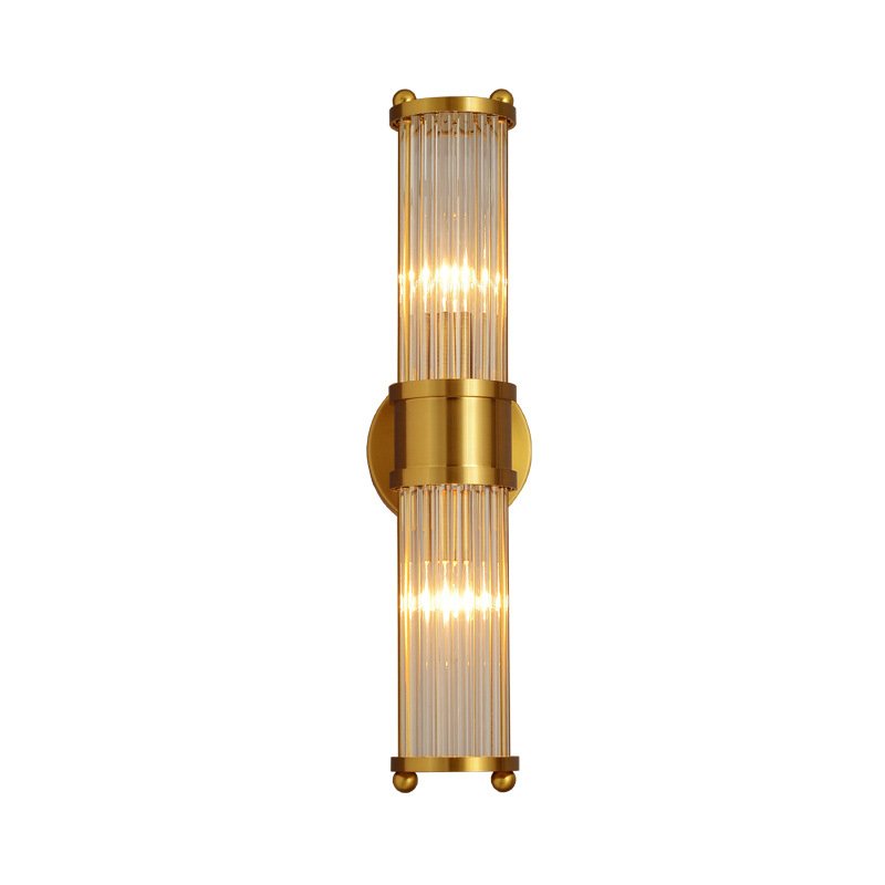 Ralph Lauren Бра Allen Double Light Brass Латунь Прозрачный (Transparent) в Уфе | Loft Concept 