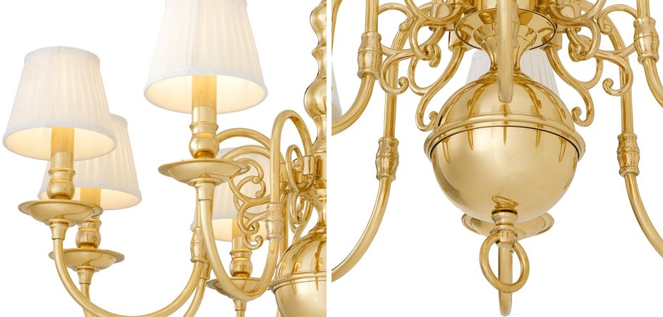 Люстра Eichholtz Chandelier Bourbon Brass - Loft-Concept в Уфе