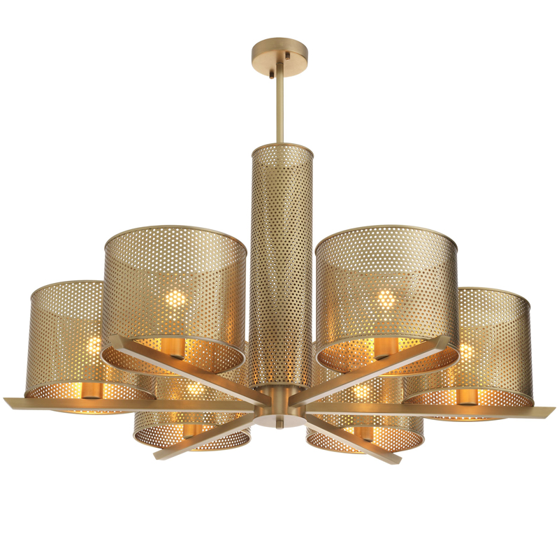 Люстра Eichholtz Chandelier Morrison Brass Латунь в Уфе | Loft Concept 