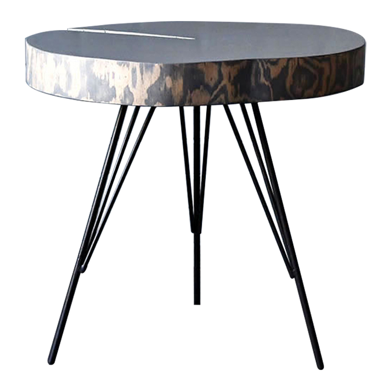 Кофейный стол Farley Industrial Metal Rust Coffee Table Дерево Серый Черный в Уфе | Loft Concept 