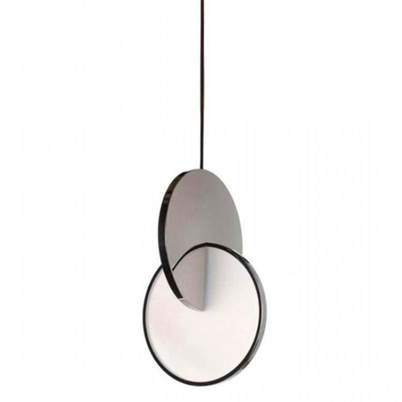 Подвесной светильник Eclipse Pendant Light Сhrome Хром Белый в Уфе | Loft Concept 