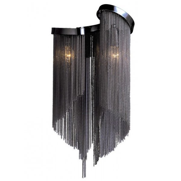 Бра Atlantis Chain Wall lamp Black Темный хром в Уфе | Loft Concept 