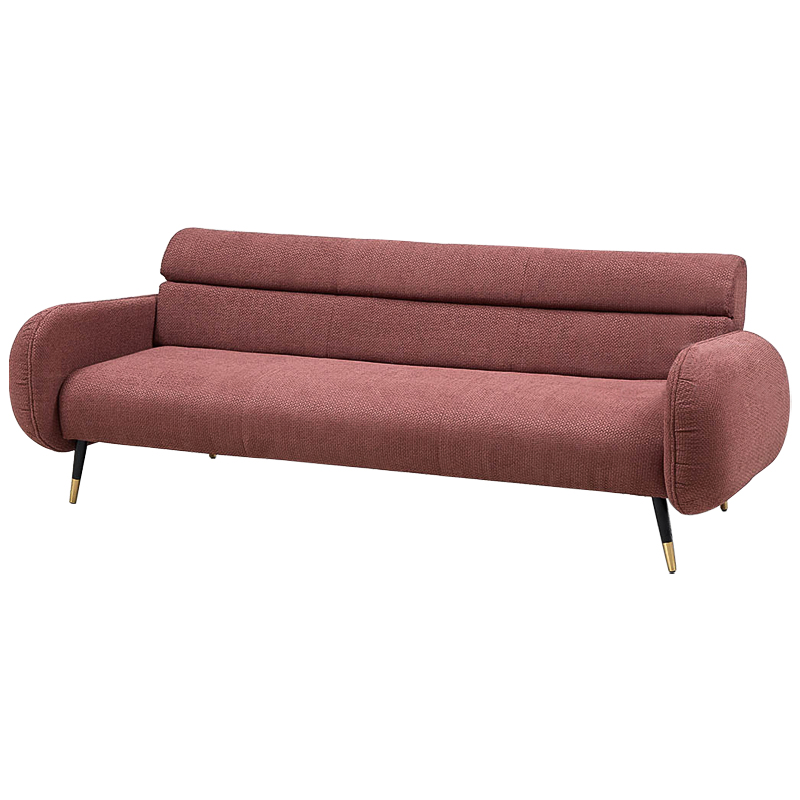 Диван Hebert Sofa Red L Красный Красный Черный Латунь в Уфе | Loft Concept 