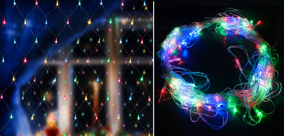 Гирлянда-Сетка Цветные светодиоды - Loft-Concept в Уфе