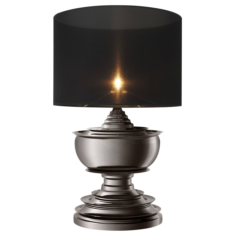 Настольная лампа Eichholtz Table Lamp Pagoda Black nickel Темный никель Черный в Уфе | Loft Concept 