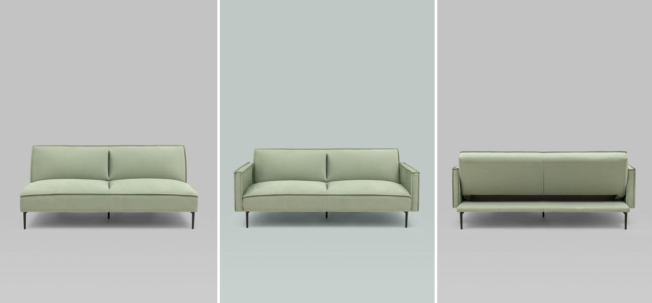 Диван Eleri фисташковый велюр - фото