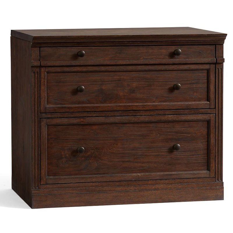 Комод с двумя ящиками Benjamin Chest of 2 Drawers Бежево-серый Белый Коричневый Черный в Уфе | Loft Concept 