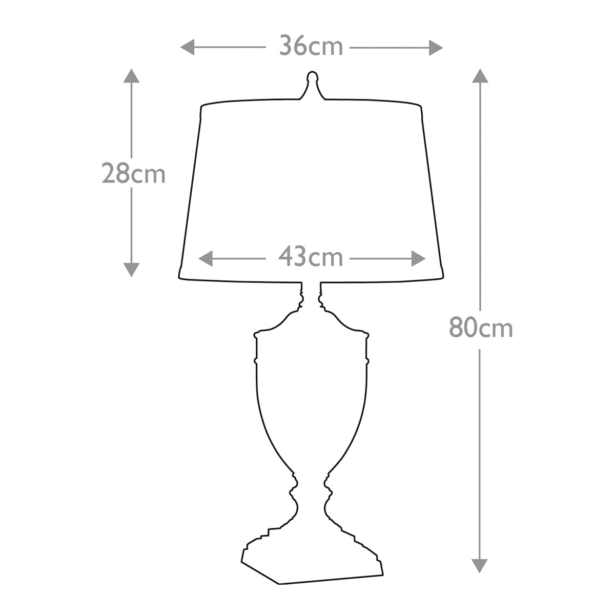 Настольная лампа со тканевым абажуром и прозрачным ребристым стеклянным основанием Quoizel в Уфе