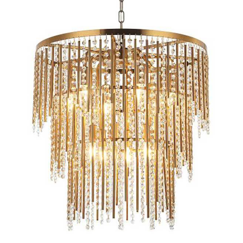 Люстра Crystal Wind Chimes Bronze Chandelier Бронза Прозрачный в Уфе | Loft Concept 