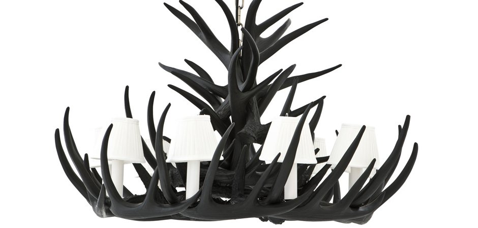 Люстра Eichholtz Chandelier Horn Highlands Black - Loft-Concept в Уфе