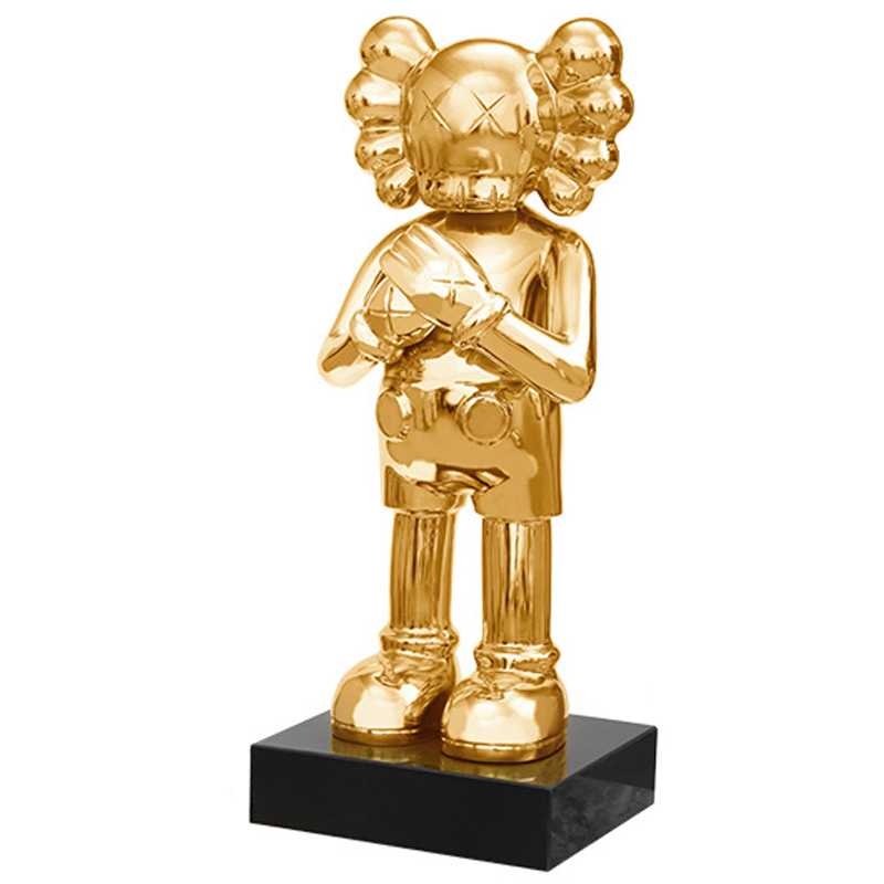 Статуэтка KAWS Gold on stand Золотой в Уфе | Loft Concept 